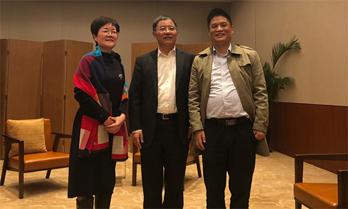 镇江市市长张叶飞接见球速体育董事长杨冰之一行